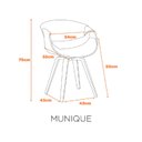 Ver imagem 6 de Cadeira Estofada Madeira Couro Nicole Espresso Móveis