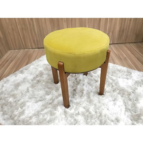 Puff Decorativo Amarelo 331 Mona