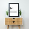 Quadro Decorativo Dicionário Lar- 20x30 cm-Madeira Clara - 2