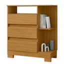 Ver imagem 1 de Cômoda para Quarto 3 Gavetas com Nicho Bliss Carvalho Eco