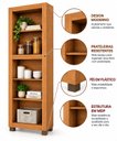 Ver mais imagens de Kit Escritório Grécia com Escrivaninha 100% MDF e Estante Livreiro Espresso Móveis