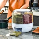 Ver imagem 5 de Dispenser de Alimentos e Grãos Giratório com 6 Divisões