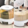 Dispenser de Alimentos e Grãos Giratório com 6 Divisões - 4
