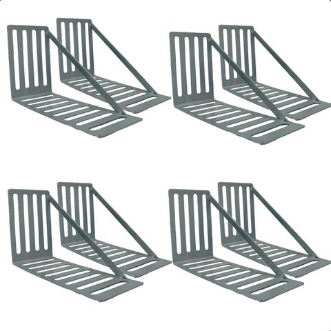 Kit 8 Suporte para Cabeceira Cama Box Par de Framer 330x60 Aço Galvanizado - Arkell