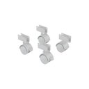 Ver imagem 1 de 4 Rodinha para Berço Rodízio Roda Chapa U 15mm 100kg
