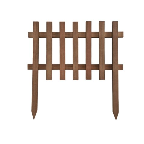 5 Cercas de Jardim de Eucalipto 30x50 cm Stain Nogueira