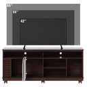 Ver imagem 3 de Rack Bancada Jurerê 1.5 Nogueira Real Off White Matte - Colibri