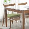 Toalha de Mesa Plástico Transparente Impermeável 0.60MM Tamanho:1,50M X 1,40M - 1