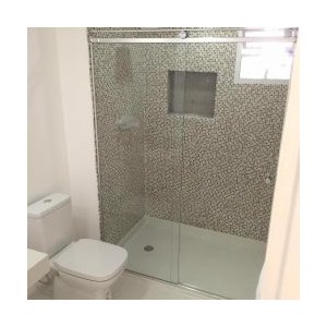 Box Light para Banheiro 1,90x1,50m 8mm Cromado Woodglass Light cromado