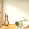 Abajur Grande de Chão ANA MARIA MDF Luminária -:MDF CRU/75x23cm - 2