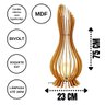 Abajur Grande de Chão ANA MARIA MDF Luminária -:MDF CRU/75x23cm - 5