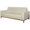 Ver imagem 1 de Sofa 3 Lugares 200 cm Crons Linho Cru Vazzano