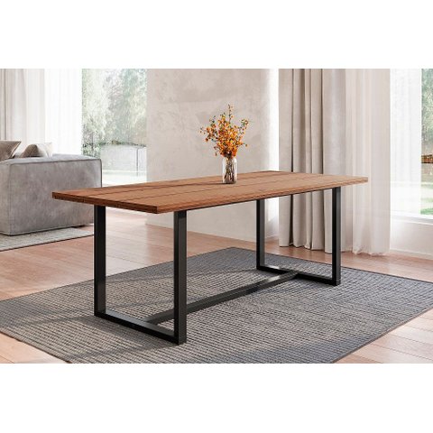 Mesa Jantar 210x92cm Tampo Madeira Maciça Lumber CabeCasa MadeiraOriginals