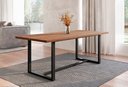 Ver imagem 1 de Mesa Jantar 210x92cm Tampo Madeira Maciça Lumber CabeCasa MadeiraOriginals Marrom