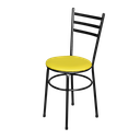 Ver imagem 3 de Cadeira Para Cozinha Epoxi Craqueada Assento Estofado Lamar Design Marrom