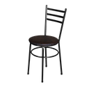 Ver imagem 6 de Cadeira Para Cozinha Epoxi Craqueada Assento Estofado Lamar Design Marrom