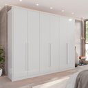 Ver imagem 1 de Guarda-Roupa 6 Portas 6 Gavetas Anápolis Plus 100% MDF Branco