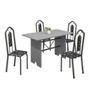 Ver imagem 2 de Conjunto de Mesa 120x75cm Tampo Granito com 4 Cadeiras Bianca 