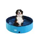 Ver imagem 1 de Piscina Para Cachorro Pets Dobrável 120 cm x 30 cm VG+ - Azul