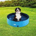 Ver imagem 2 de Piscina Para Cachorro Pets Dobrável 120 cm x 30 cm VG+ - Azul
