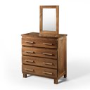 Ver imagem 4 de Cômoda com Espelho e Pés 4 Gavetas Lisboa