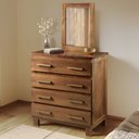 Ver imagem 1 de Cômoda com Espelho e Pés 4 Gavetas Lisboa