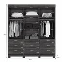Ver imagem 7 de Guarda Roupa Liverpool 3 Portas 9 Gavetas 4 Prateleiras com Espelho - Benetil