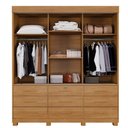 Ver imagem 5 de Guarda Roupa Liverpool 3 Portas 9 Gavetas 4 Prateleiras com Espelho - Benetil