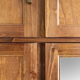 Guarda Roupa Casal com Espelho e Pés 10 Portas 3 Gavetas Paris - 11