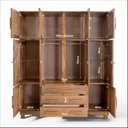 Ver imagem 4 de Guarda Roupa Casal com Espelho e Pés 10 Portas 3 Gavetas Paris