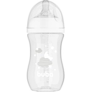 Mamadeira Easy Flow Nuvem Branca 270ml Anticolica Buba