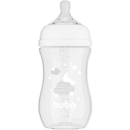 Mamadeira Easy Flow Nuvem Branca 270ml Anticolica Buba - 2
