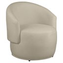 Ver imagem 2 de Kit 2 Poltronas Decorativa Redondo Estofada Heitor Sala Escritório e Recepção Suede Bege Eli Móveis