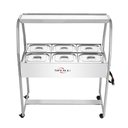 Ver imagem 2 de Buffet Térmico Aquecido 6 Cubas Inox Spl-506 220V - Spolu