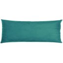 Ver imagem 1 de Travesseiro De Corpo Body Pillow Veludo 40x130cm Turquesa - Somente capa