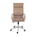 Ver imagem 2 de Cadeira Escritorio Presidente Design Italiano com Relax Corino 3304 Marrom/Caramelo