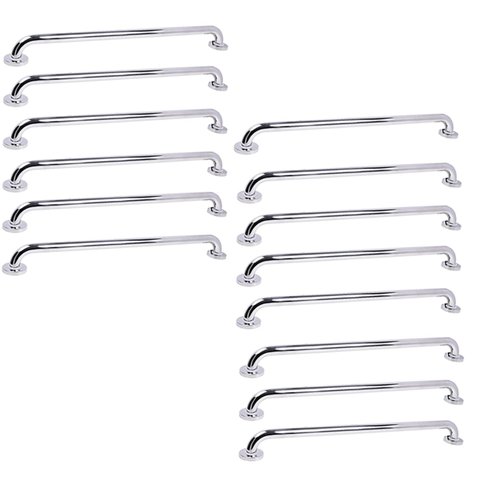 Alça de Apoio 70cm Barra Inox Kit 14 Unidades Idoso Deficiente Acessibilidade Banheiro Box Parede Se