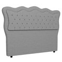 Ver imagem 1 de Cabeceira Casal King Cama Box 195cm Oregon I02 Linho Cinza - Mpozenato