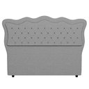 Ver imagem 6 de Cabeceira Casal King Cama Box 195cm Oregon I02 Linho Cinza - Mpozenato