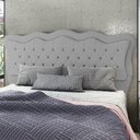 Ver imagem 2 de Cabeceira Casal King Cama Box 195cm Oregon I02 Linho Cinza - Mpozenato