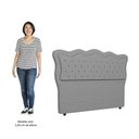Ver imagem 5 de Cabeceira Casal King Cama Box 195cm Oregon I02 Linho Cinza - Mpozenato