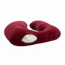 Ver imagem 2 de Almofada Travesseiro de Corpo Gestante Relaxante Isa Grande Macia Veludo Vermelho Escuro - Abmaza
