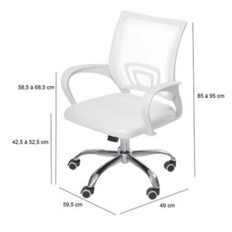 Cadeira Escritorio Diretor Tela Mesh com Relax Tok 3310 - 4
