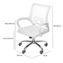 Ver imagem 4 de Cadeira Escritorio Diretor Tela Mesh com Relax Tok 3310 Azul