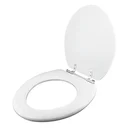 Ver imagem 2 de Tampa De Vaso Sanitario Almofadada Ravena Branco Para Bacia Deca