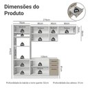Ver imagem 3 de Armário de Cozinha Completa 270 cm Branco/Crema Agata Madesa 12