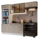 Ver imagem 2 de Armário de Cozinha Completa 270 cm Branco/Crema Agata Madesa 12