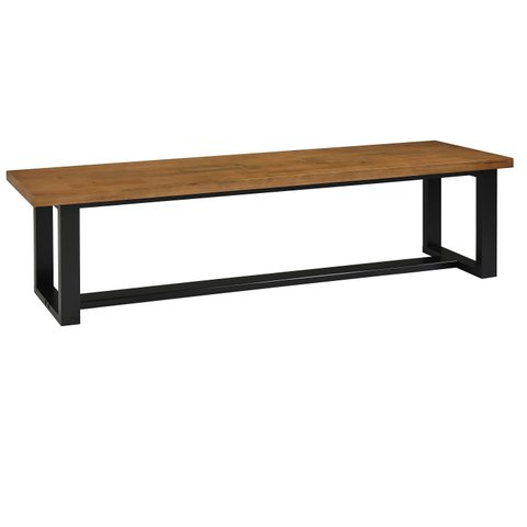 Banco para Sala de Jantar 183cm Lumber CabeCasa MadeiraOriginals Marrom/Preto