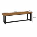Ver imagem 2 de Banco para Sala de Jantar 183cm Lumber CabeCasa MadeiraOriginals Marrom/Preto