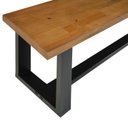 Ver imagem 4 de Banco para Sala de Jantar 183cm Lumber CabeCasa MadeiraOriginals Marrom/Preto